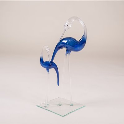 Escultura em Vidro - 2 Cegonhas