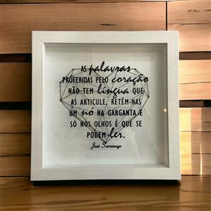 Quadro -  "As palavras" - Saramago