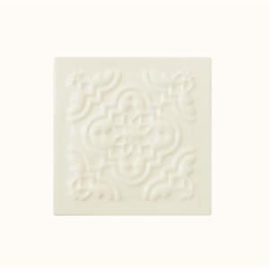 Azulejo Flor - Base de Copo - Branco