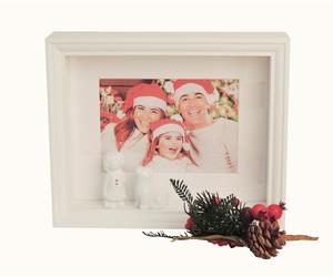 Moldura da Família - Natal - Neta e Cão