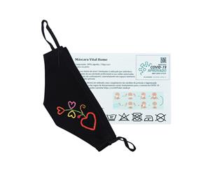 Máscara Bordada à Mão 