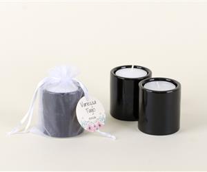 Porta-velas Alto Preto