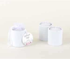 Porta-velas Alto Branco