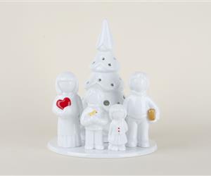 Árvore Família - Vidrada - Pais e 2 Filhos