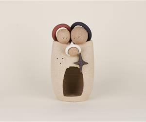 Presépio Luminária Texturada Aberta