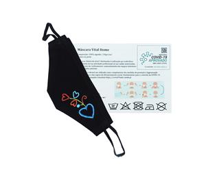 Máscara Bordada à Mão 