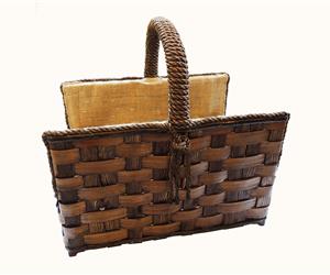 Cesto de Lenha Castanho