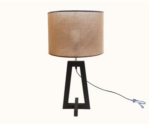 Candeeiro Madeira c/ Abajour 