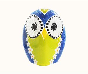 Mocho Azul - Vaso Vidro Decorativo 