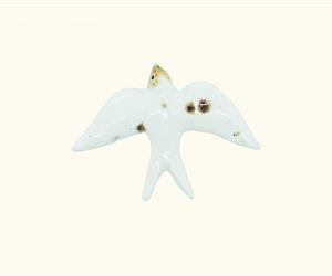 Andorinha Branca - Pintura Manual -XS