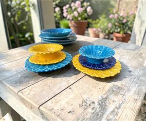 Taça Girassol - Azul Turquesa - S