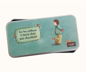 Lata c/ tablete - p/ padrinhos