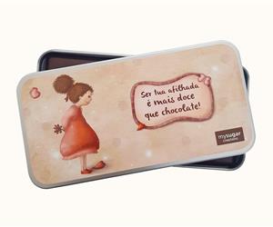 Lata c/ tablete - p/ madrinha