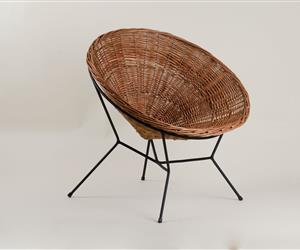 Cadeirão em Vime Natural c/ Verniz