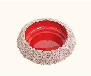 Taça Meio Musgada S - Vermelha e Branca