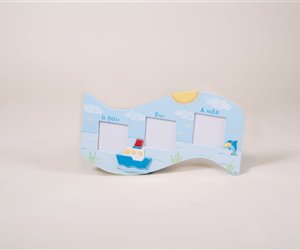 Moldura 3 Fotos - "Barco"