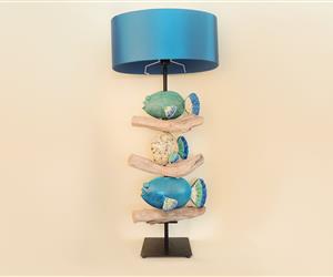 Escultura "MAR" - Candeeiro - Px106 - 3 Peixes