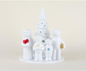 Árvore Família - Vidrado - Pais e 2 Filhos