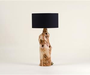 Candeeiro Raiz de Oliveira e Algodão