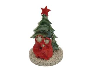 Presépio 2 Árvores  - Grés vidrado - S