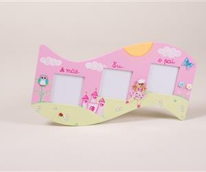 Moldura 3 Fotos "Princesas"