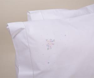 Jogo de Cama de Casal - Bordado da Lixa