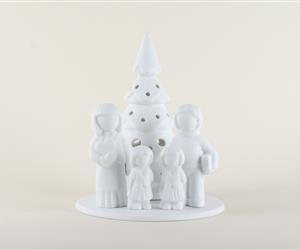 Árvore Família - Biscuit - Pais e 2 Filhas