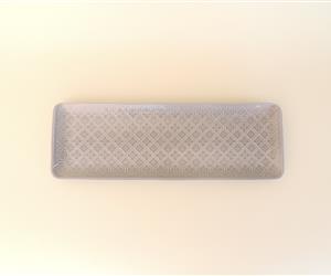  Tabuleiro retangular - Cinzento