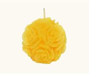Vela "Bouquet de Rosas" - Amarela