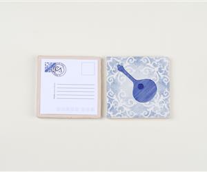 Azulejo Tradicional - Postal Guitarra