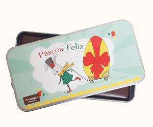 Lata c/ tablete - p/ padrinhos