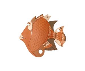 Peixe - Barro vermelho/Branco claro - M
