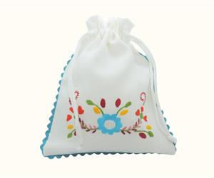 Saco Biscoitos - bordado Viana 