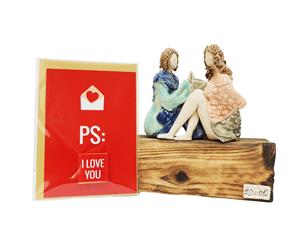 Escultura & Postal - "I LOVE YOU"