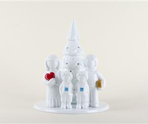 Árvore Família - Vidrada - Pais e 2 Filhos